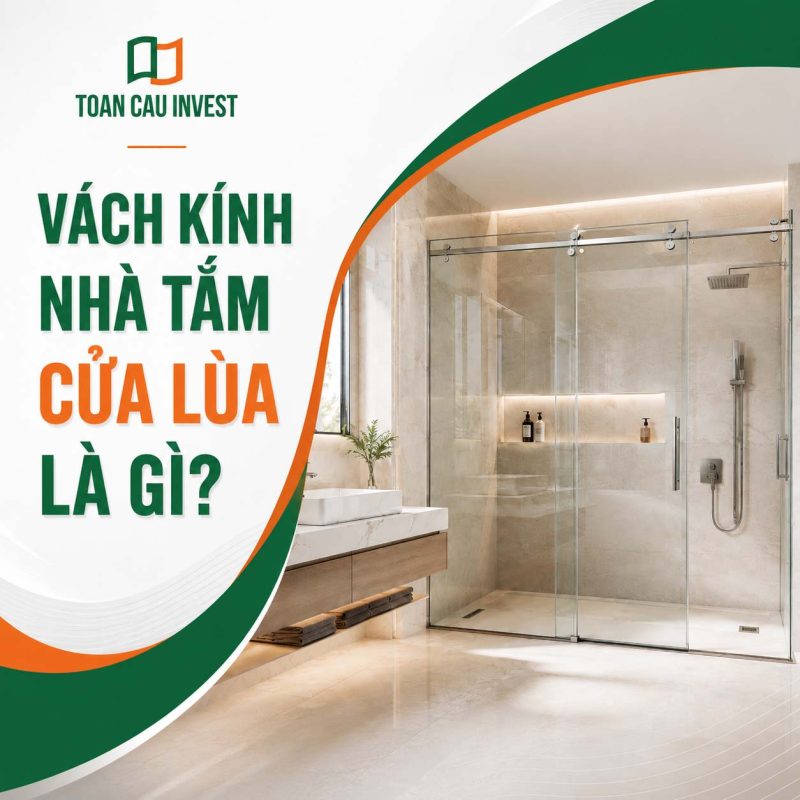 Vách kính nhà tắm cửa lùa là gì