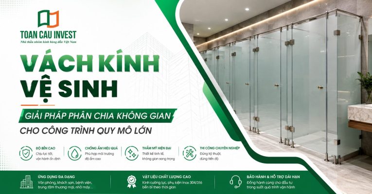 Vách kính vệ sinh