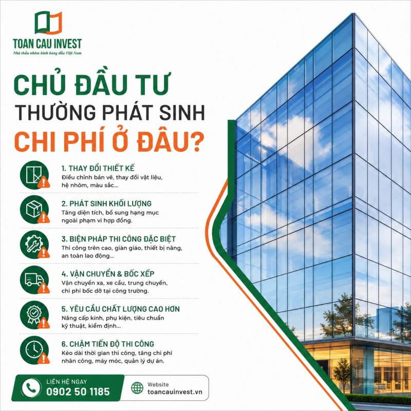 Chủ đầu tư thường phát sinh chi phí ở đâu