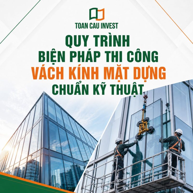 Quy trinh biện pháp thi công vách kính mặt dựng chuẩn kĩ thuật