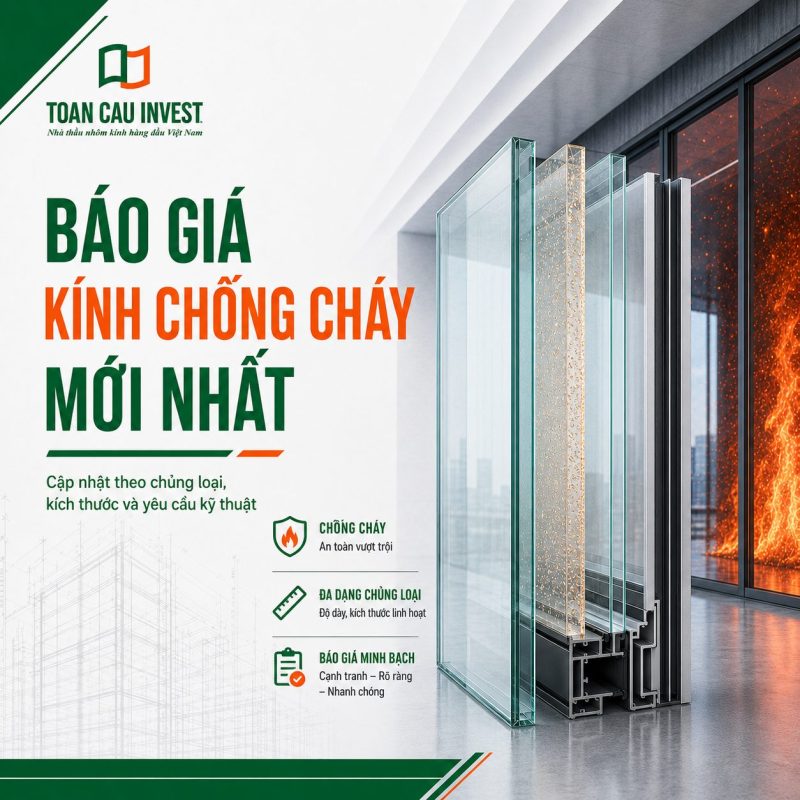 Báo giá kính chống cháy mới nhất