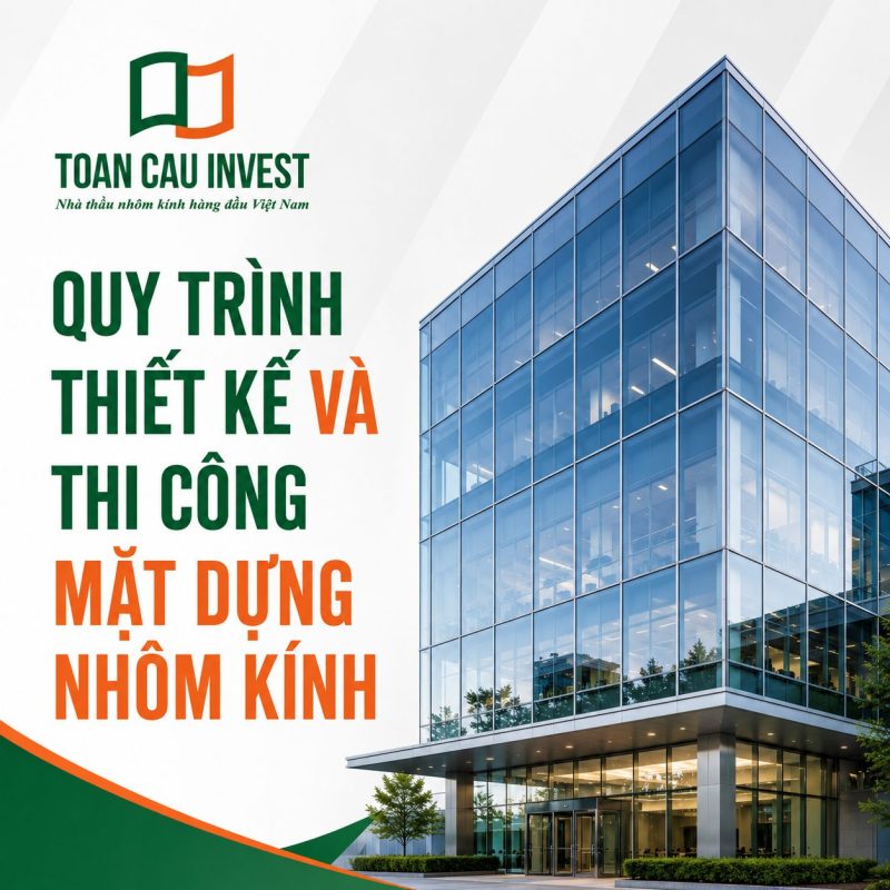 Quy trình thiết kế và thi công mặt dựng nhôm kính