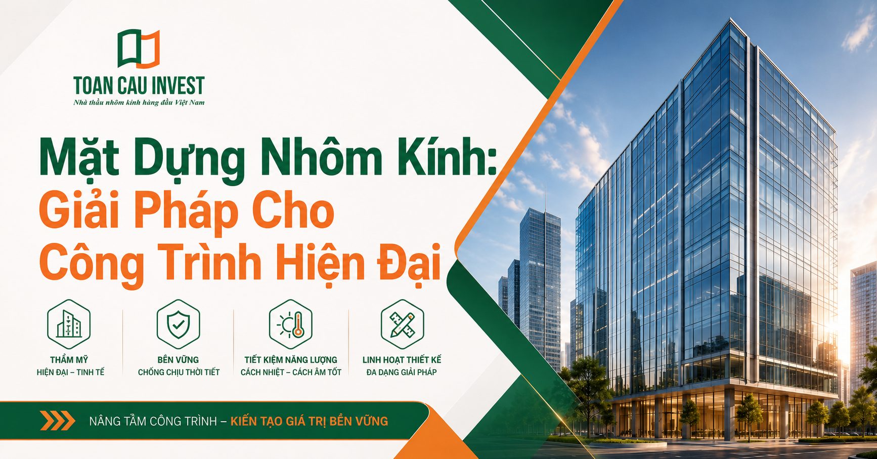 Mặt dựng nhôm kính - Giải pháp cho công trình hiện đại