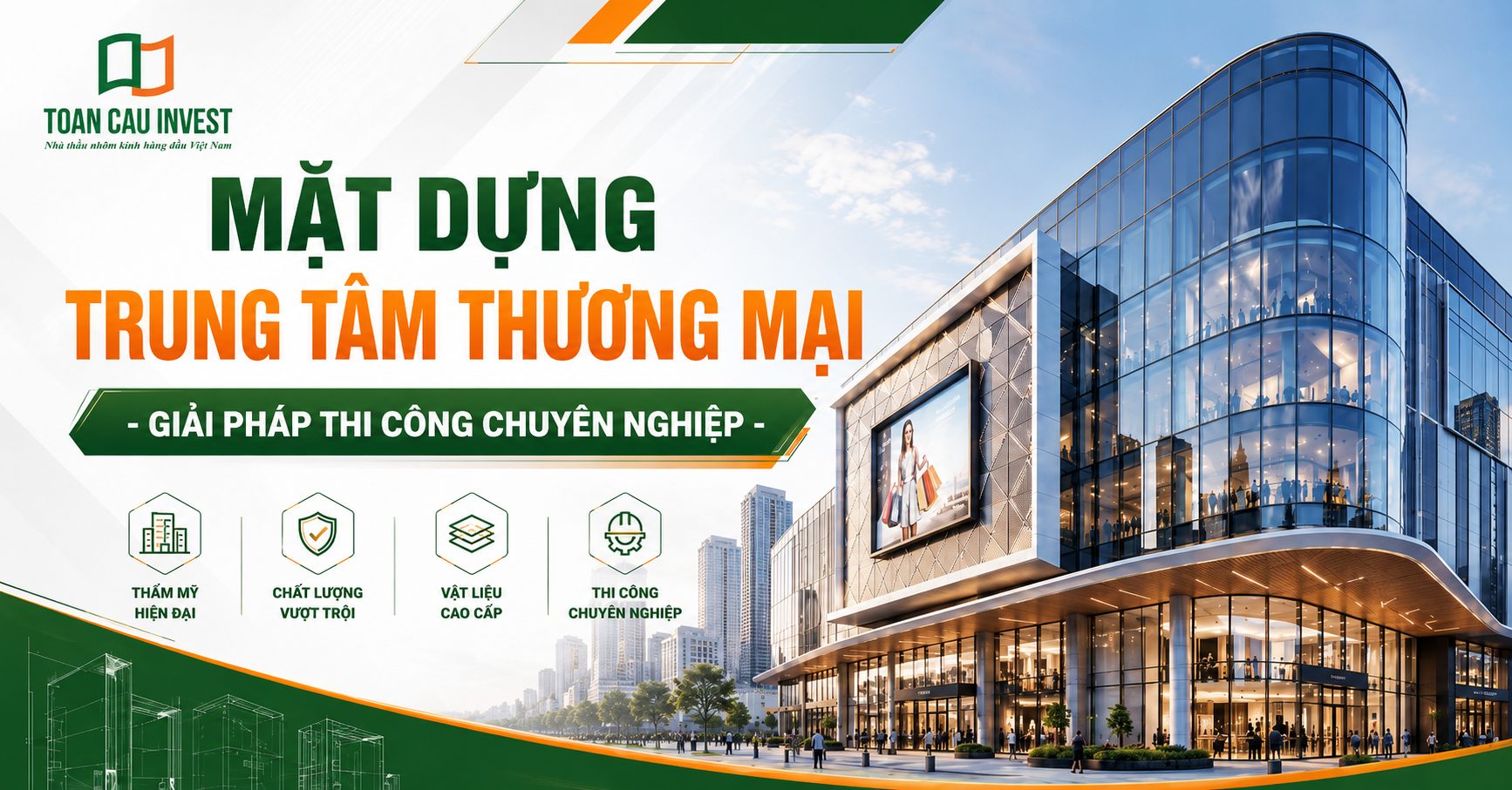 Mặt dựng trung tâm thương mại
