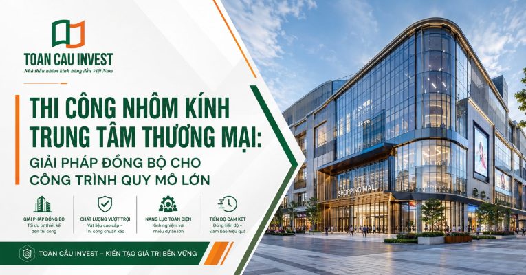 Thi công nhôm kính trung tâm thương mại