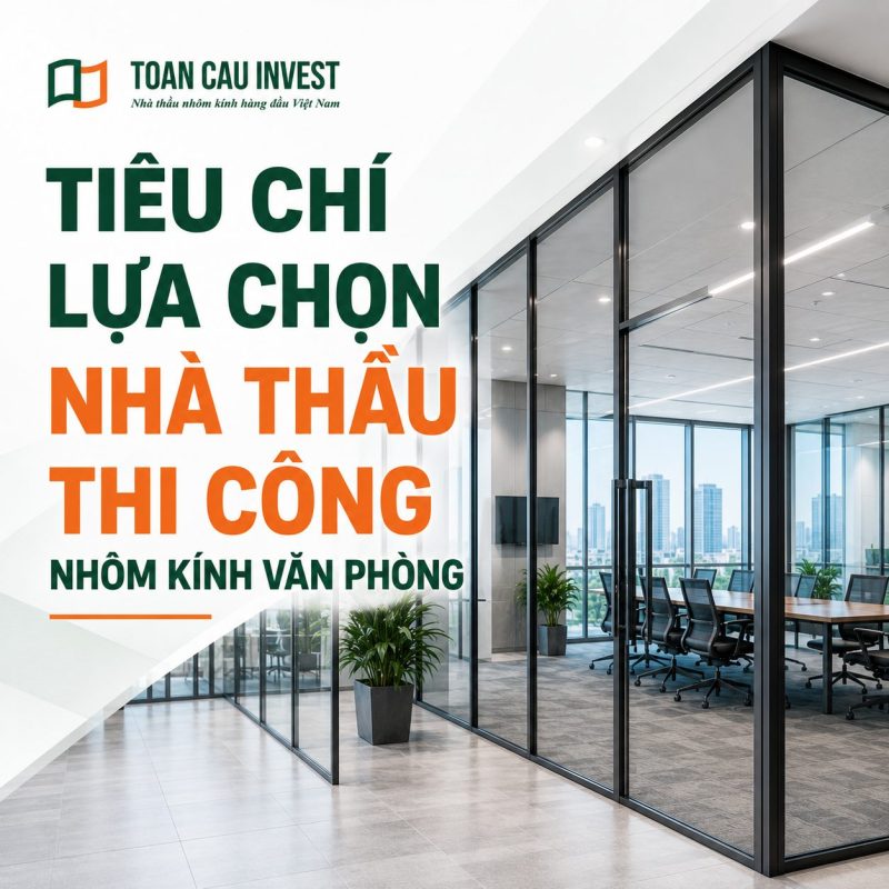 Tiêu chí lựa chọn nhà thầu thi công nhôm kính