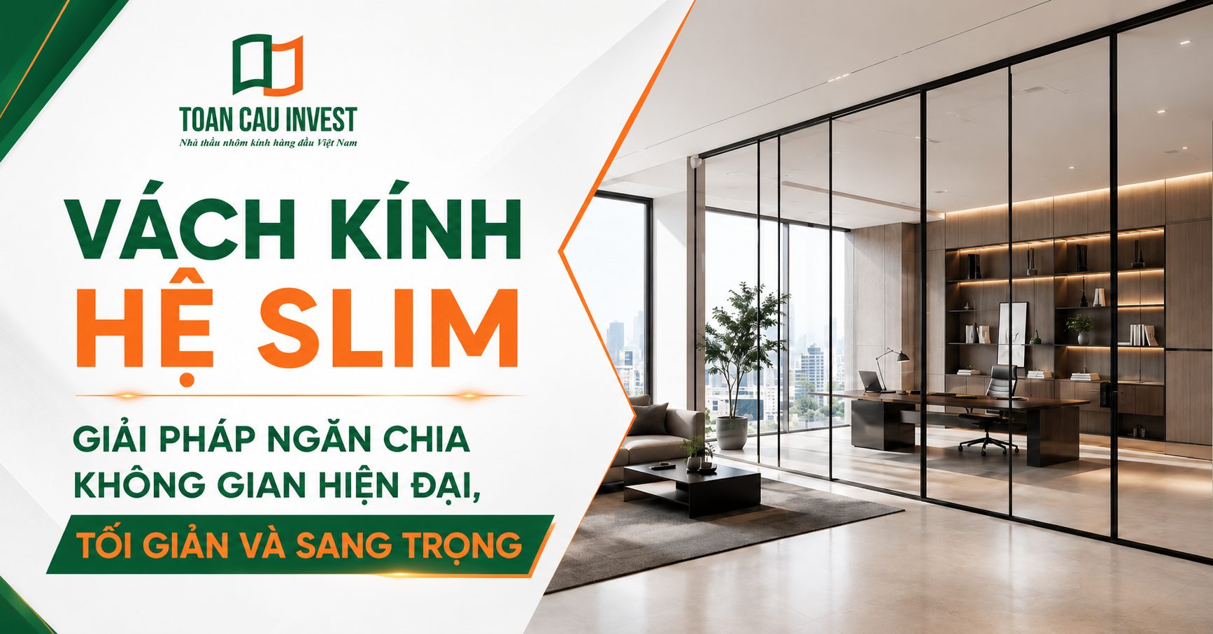 Vách kính hệ slim