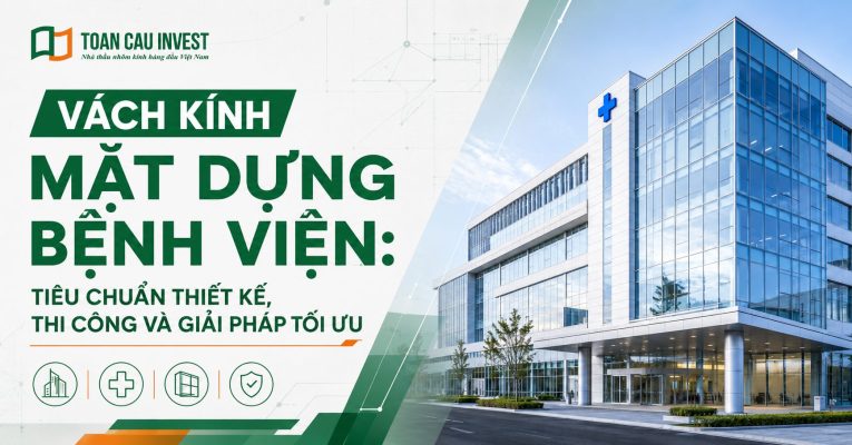 Vách kính mặt dựng bệnh viện