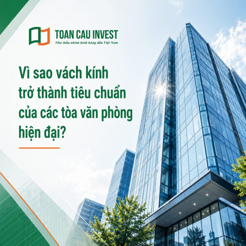 Vì sao vách kính trở thành tiêu chuẩn của các văn phòng
