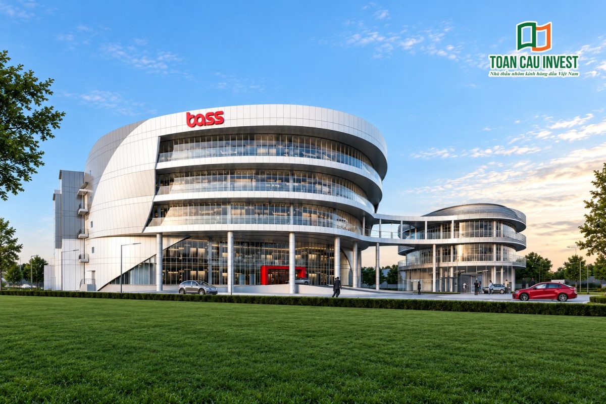Bass Hòa Lạc - Toàn Cầu Invest thi công nhôm kính 2