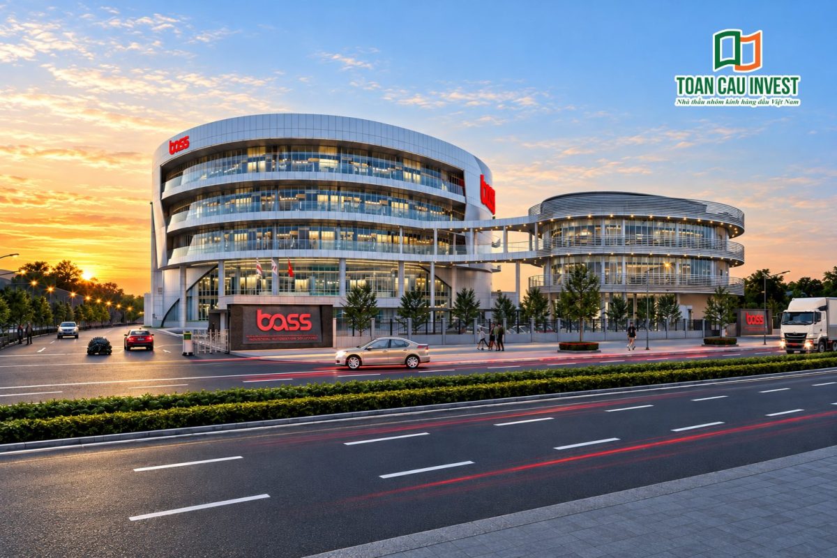 Bass Hòa Lạc - Toàn Cầu Invest thi công nhôm kính 3