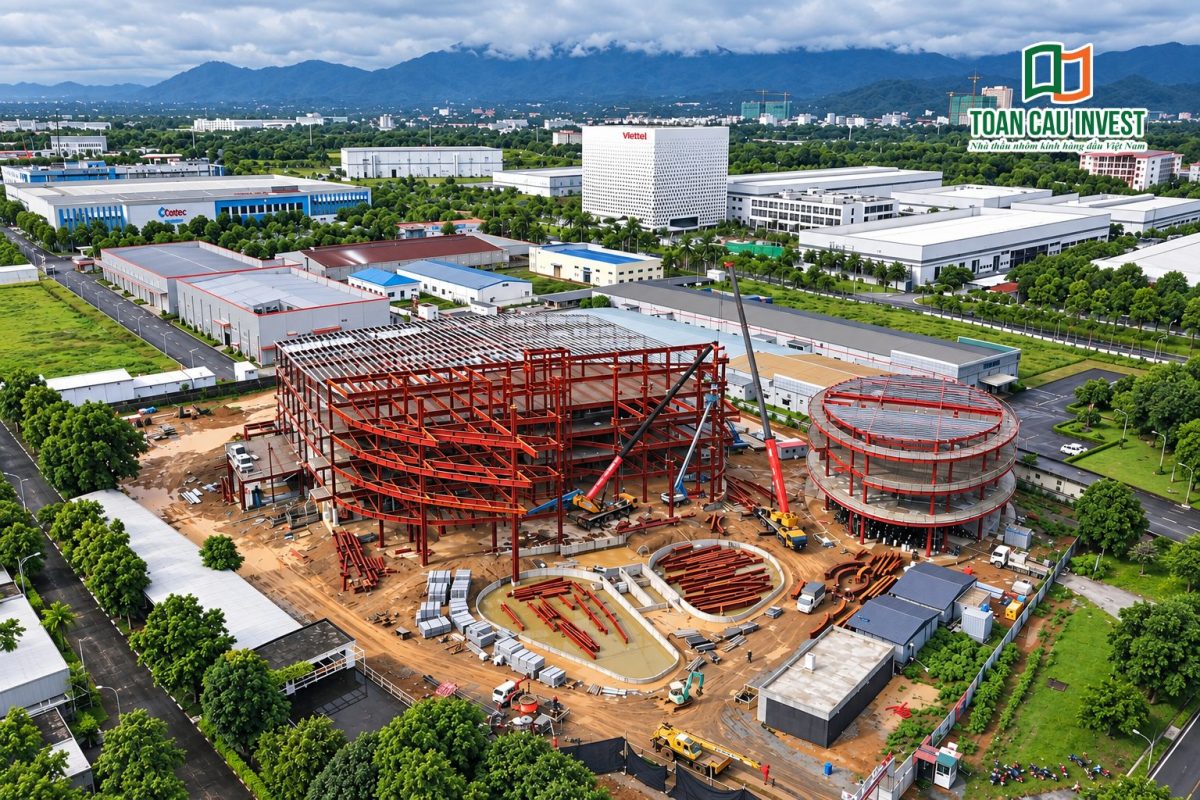 Bass Hòa Lạc - Toàn Cầu Invest thi công nhôm kính 9